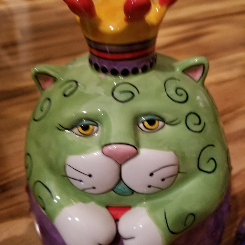 Retro 2 Candle holders  and cookie jar - Picture 3 of 9
